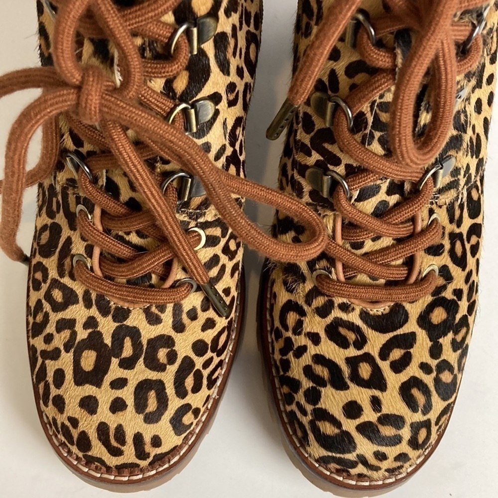 Anthropologie Sam Edelman Sade Lace-Up Hiker Ankle Boots 8.5 Maximalist Mob Wife - Picture 8 of 16